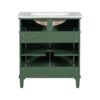 Bathroom Vanity With Ceramic Basin, Soft Close Door And Adjustable Shelves - Green - Image 17