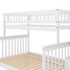 Twin Over Full Bunk Bed With Trundle And Staircase - White - Image 12