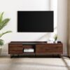 Contemporary Low Profile TV Stand For TVs Up To 65" - Dark Walnut - Image 4