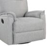 360° Swivel Upholstered Manual Recliner Chair Theater Recliner Sofa Nursery Glider Rocker For Living Room - Gray - Image 20