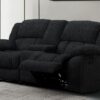 Stonic - Console Reclining Loveseat - Ebony - Image 3