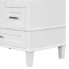 Bathroom Vanity, Modern Bathroom Cabinet With Sink Combo Set, Bathroom Storage Cabinet With A Soft Closing Door And 3 Drawers, Solid Wood Frame - White - Image 21