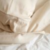 4 Piece California King Bamboo Hypoallergenic Sheet Set - Cream - Image 2
