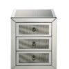 Noralie - Accent Table Mirrored / Faux Dimaonds - Silver - Image 3