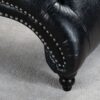 Tufted Armless Chaise Lounge - Black - Image 9