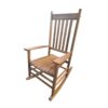 Balcony Porch Adult Rocking Wood Chair - Brown - Image 3