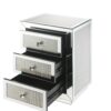 Noralie - Accent Table Mirrored / Faux Dimaonds - Silver - Image 4