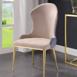 Caolan Lavender - Side Chair (Set of 2) - Tan / Gold
