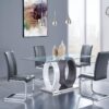 Royce - Dining Table Ecom - White / Gray - Image 6