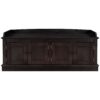 Storage Bench With 4 Doors And Adjustable Shelves, Shoe Bench With Removable Cushion For Living Room, Entryway - Espresso - Image 11