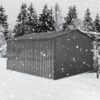 10'x12' Garden Sheds Outdoor Storage Sheds With Window - Gray - Image 7