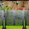 3.5 X 3.5 Ft Air Conditioner Fence For Outdoor Units, Metal Privacy Fence Cover, Perfect To Conceal Air Conditioning Units - Charcoal - Image 8