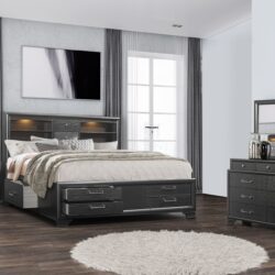 Civic - Queen Bed - Gray