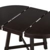 5 Piece Farmhouse Dining Table Set Wood Round Extendable Dining Table And 4 Upholstered Dining Chairs - Espresso - Image 13