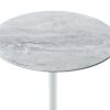 Orbit - End Table With Height Adjustable Marble Textured Top - Gray - Image 3