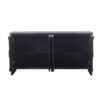 Accent Cabinet Farmhouse Style 4 Door Wooden Cabinet Sideboard Buffet Server Cabinet Storage Cabinet, For Living Room, Entryway, Hallway, Office, Kitchen And Dining Room - Antique Black - Image 9