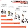 Fkznpj - 18" Sporty Kids Bike With Training Wheels And Stand Adjustable Saddle Suitable For Boys And Girls Aged 5 - 10 Years Tall Height 39 - 49" Available In A Variety Of Colors - White - Image 18