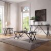Magenta - Glass Top End Table - Black - Image 5
