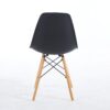 Chair, KD Leg, Plastic Seat (Set of 4) - Black - Image 4