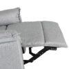 360° Swivel Upholstered Manual Recliner Chair Theater Recliner Sofa Nursery Glider Rocker For Living Room - Gray - Image 23