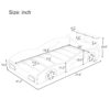 Twin Bed With Wheels For Teens Wooden Race Car Bed, Car Shaped Platform - White / Blue - Image 2