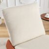 Modern Rocking Chair Recliner, Comfy Rocker Nursery Chair With Footrest, Accent Reading Chair, Upholstered Lounge Chair For Relaxing, Resting, Soft Padded Rocker For Indoor Living Room Bedroom - Orange - Image 12
