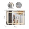 48X36" LED Bathroom Mirror, 3000-6000K Gradient Front And Backlit LED Mirror For Bathroom, 3 Colors Dimmable, Ip54 Enhanced Anti-Fog, Hanging Plates Wall Mount Lighted Mirror (Only Mirrors, Not Cabinets) - Silver - Image 15