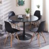 Chair, KD Leg, Plastic Seat (Set of 4) - Black - Image 9