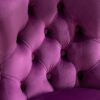 Swivel Velvet Barstools Adjusatble Seat Height , Modern Upholstered Bar Stools With Backs Comfortable Tufted For Home Pub And Kitchen Island (Set of 2) - Purple - Image 10