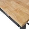 60" Work Bench, Workbench With Drawer Storage, Heavy Duty Bamboo Wood Work Table With Wheels For Garage Home Office - Black / Light Brown - Image 9