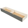 Twin Over Full / Twin Bunk Bed, Convertible Bottom Bed, Storage Shelves And Drawers - Gray - Image 14