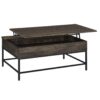 Cliff - 3 Piece Lift Top Coffee And End Table (Set of 2) - Brown - Image 2
