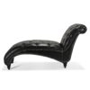 Tufted Armless Chaise Lounge - Black - Image 4
