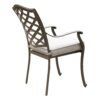 Round 4 Person 49" Long Aluminum Dining Set With Sunbrella Cushions With Swivel And Rocking Chairs - Brown Gray - Image 8