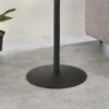 Circa - End Table With Marble Textured Top - Black - Image 5