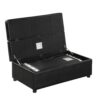 Twin Size Folding Ottoman Sleeper Bed With Mattress Convertible Guest Bed - Black - Image 11