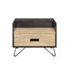 Melkree - Accent Table With Display & Utility Function - Oak / Black - Image 5
