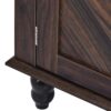 Hall Tree With 4 Hooks, Coat Hanger, Entryway Bench, Storage Bench, 3 In 1 Design, For Entrance, Hallway - Brown - Image 12