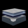California King Plush Mattress ComfortCare Hybrid CosmoRest - Gray Mix - Image 2