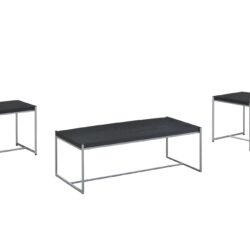 Lennox - 3 Piece Coffee And End Table (Set of 3) - Black