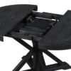 Functional Furniture Retro Style Dining Table Set With Extendable Table And 4 Upholstered Chairs For Dining Room And Living Room - Espresso - Image 11