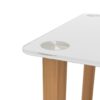 2 Piece Side Table, 2 Tier Space End Table, Modern Night Stand, Sofa Table, Side Table With Storage Shelve - White / Oak - Image 26