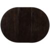 5 Piece Farmhouse Dining Table Set Wood Round Extendable Dining Table And 4 Upholstered Dining Chairs - Espresso - Image 11