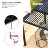 10 x 19 Ft Louver Pergola Frame & Louvers - Black - Image 14