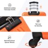 3 Piece Luggage Set Hardside Spinner Suitcase With Tsa Lock 20" 24" 28" Available - Orange - Image 3