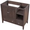 Bathroom Vanity Base Only, Solid Wood Frame And MDF Boards - Brown - Image 5