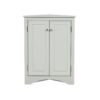 Triangle Bathroom Storage Cabinet With Adjustable Shelves, Freestanding Floor Cabinet For Home Kitchen - Gray - Image 19