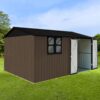 10'x12' Garden Sheds Outdoor Storage Sheds With Window - Brown - Image 5