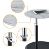Orbit - End Table With Height Adjustable Marble Textured Top - Gray - Image 5