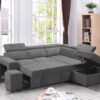 Henrik - Sleeper Sectional Sofa With Storage Ottoman And 2 Stools - Light Gray - Image 8